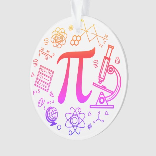 Pi Enthusiasten Ornament (Vorderseite)