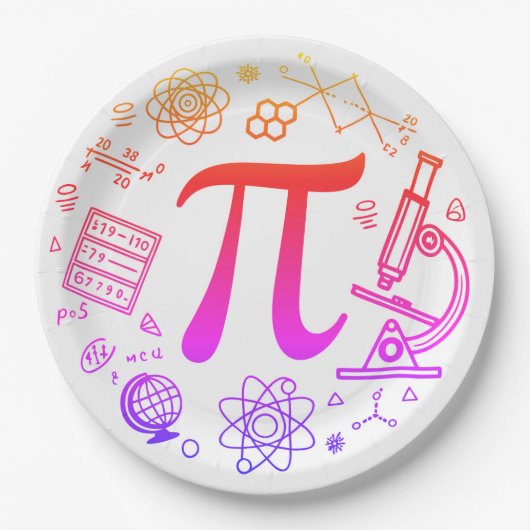 Pi Enthusiasten Pappteller (Vorderseite)