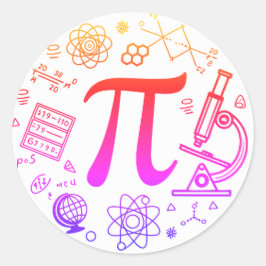 Pi Enthusiasten Runder Aufkleber