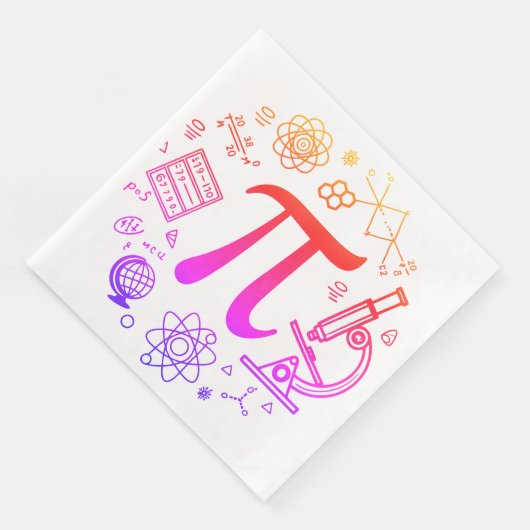 Pi Enthusiasten Serviette (Ecke)