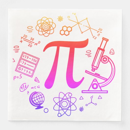 Pi Enthusiasten Serviette (Vorderseite)