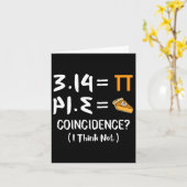 Pi Equals Pie Funny Mah Pun Pi Day Geschenk Karte (Gelbe Blume)