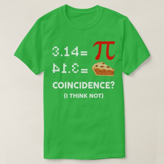 Pi Equals Pie Funny Math Pun Pi Day T-Shirt (Design vorne)