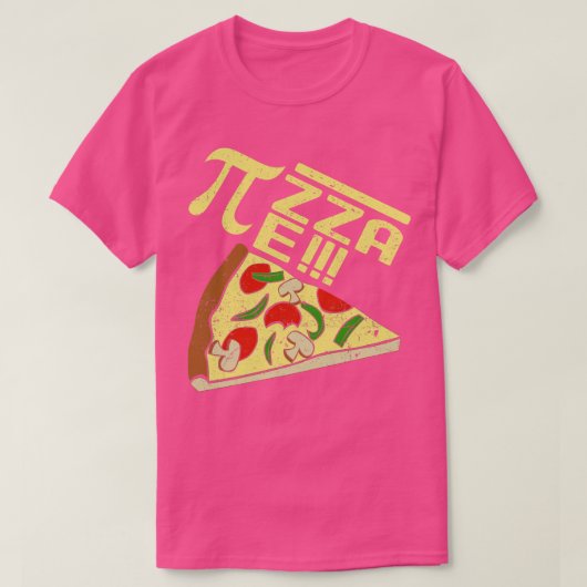 Pi Equals Pizza Pie T-Shirt (Design vorne)