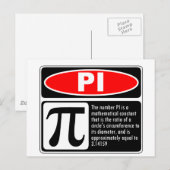 Pi-Erklärung Postkarte (Vorne/Hinten)