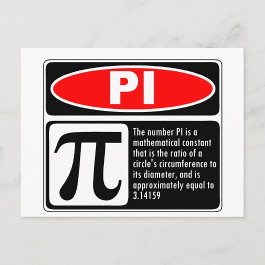 Pi-Erklärung Postkarte (Vorderseite)
