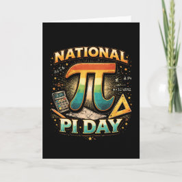 Pi feiern feiertagskarte