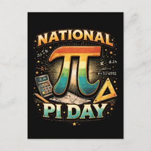 Pi feiern postkarte