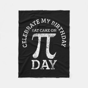 Pi Geburtstag Mathe-Tag Vintage Fleecedecke