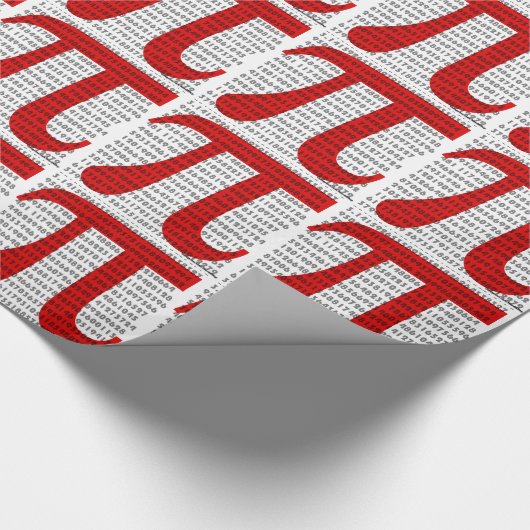 Pi Geschenkpapier (Ecke)