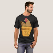 Pi Hühner Topf Mathe Pi Tag T-Shirt (Vorne ganz)