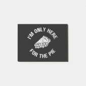 Pi Ich bin nur für den Kuchen-Funny hier Post-it Klebezettel (Vorderseite)