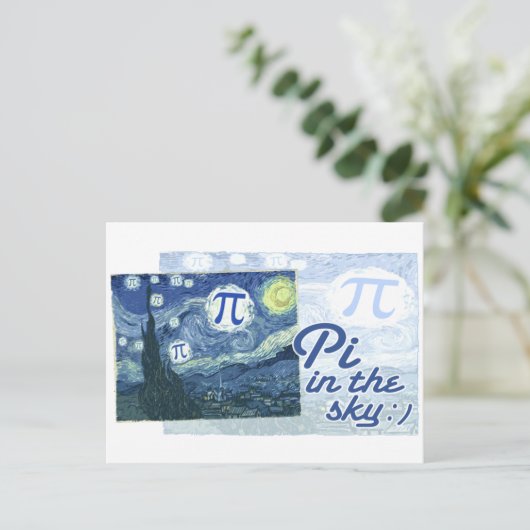Pi im Himmel Postkarte (Stehend Vorderseite)