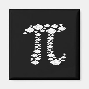 Pi im Himmel. Ziffer 3.14. Pi Tag 3.14. Pi Day Fun Magnet