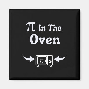 Pi im Ofen Pi-Day Schwangerschaftsankündigung von Magnet