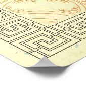 Pi in a Spiral ~ Mathematik als Kunst Poster (Ecke)