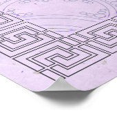 Pi in a Spiral ~ Mathematik als Kunst Poster (Ecke)