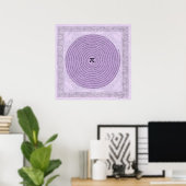 Pi in a Spiral ~ Mathematik als Kunst Poster (Heimbüro)