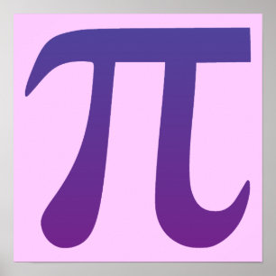 Pi in Lila Poster