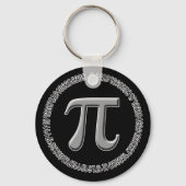Pi in Silver Schlüsselanhänger (Vorderseite)