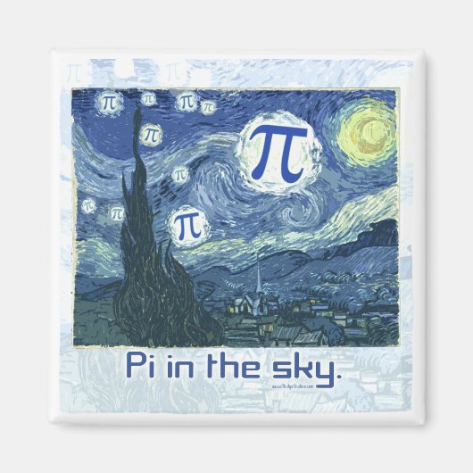Pi in the Sky Gift Ideas Magnet (Vorne)