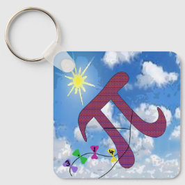 Pi in the Sky Keychain Schlüsselanhänger