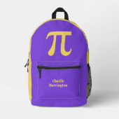 Pi individuelle Name Bedruckter Rucksack (Vorderseite)