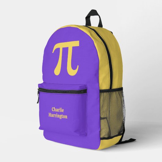 Pi individuelle Name Bedruckter Rucksack (Rückseitige Ecke Rechts)