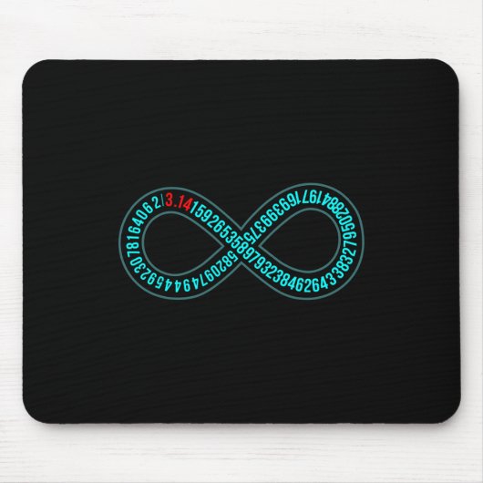 Pi Infinity Pi Day Lover Mathematiker Mathematicia Mousepad (Vorne)