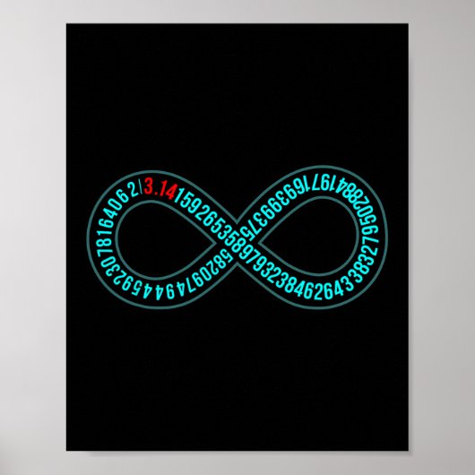 Pi Infinity Pi Day Lover Mathematiker Mathematicia Poster (Vorne)