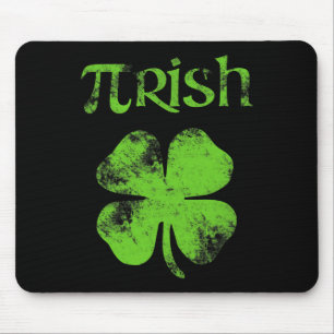 Pi Irish St Patrick's Day Pi 3,14 Pi Day Irish Mat Mousepad
