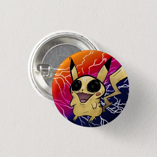 Pi Kachu Button (Vorne & Hinten)