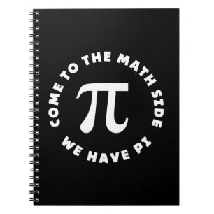 Pi kommen auf die Mathematik Seite, wir haben Pi Notizblock