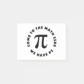 PI Kommen Sie zur Mathematik Seite haben wir Pi Post-it Klebezettel (Vorderseite)