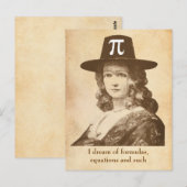 Pi Lady Dreams Postkarte (Vorne/Hinten)