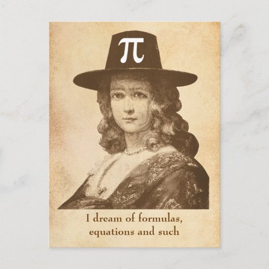 Pi Lady Dreams Postkarte (Vorderseite)