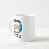 Pi-lattes Funny Latte Pilates Pun Kaffeetasse (Vorderseite Links)