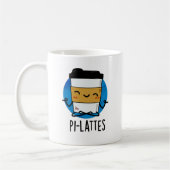 Pi-lattes Funny Latte Pilates Pun Kaffeetasse (Links)