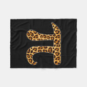Pi Leopard Print Skin Cheetah Pi Day Mathematik Ne Fleecedecke (Vorderseite (Horizontal))