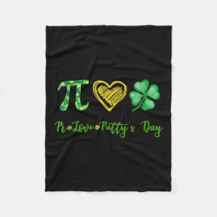Pi Liebe Kleeblatt Patty's Day Math Teacher St Pat Fleecedecke