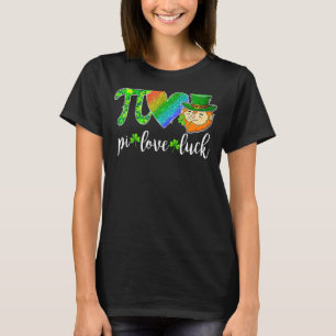 Pi Liebe Luck Math Leprechaun St Patricks D T-Shirt