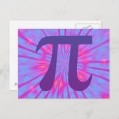Pi Lila Postkarte (Vorne/Hinten)