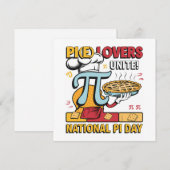 Pi Lovers Unite Feiertagskarte (Vorne/Hinten)