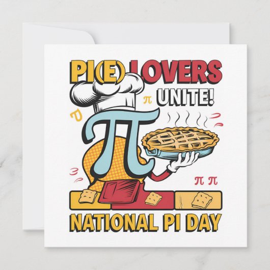Pi Lovers Unite Feiertagskarte (Vorderseite)