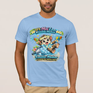 Pi Mai Lao Unruhestifter Lustiges Wasserschlacht-S T-Shirt