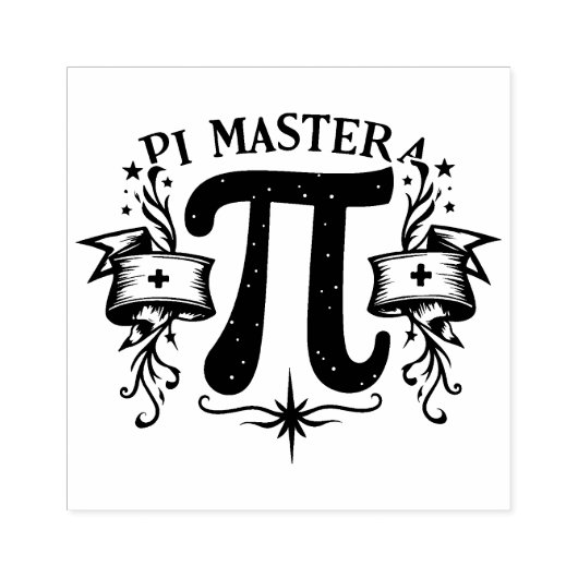 Pi Master Gummistempel (Prägung)