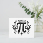 Pi Master Postkarte (Stehend Vorderseite)