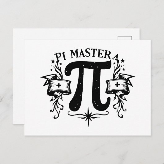 Pi Master Postkarte (Vorne/Hinten)