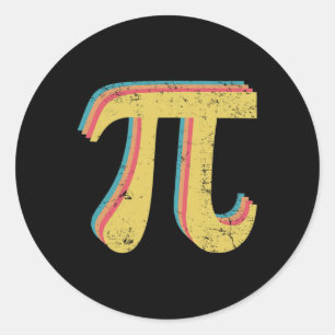 Pi Math Geek Lehrer 3,14 Pi Tag Runder Aufkleber