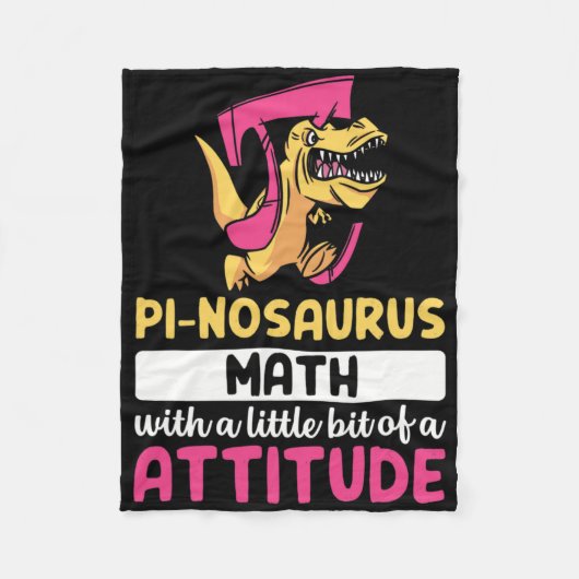 Pi Math Mathematics Dinosaur Dino Pi Day  Fleecedecke (Vorderseite)
